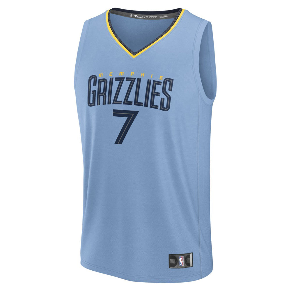 Santi Aldama Memphis Grizzlies Fast Break Replica Player Jersey Statement Edition Light Blue