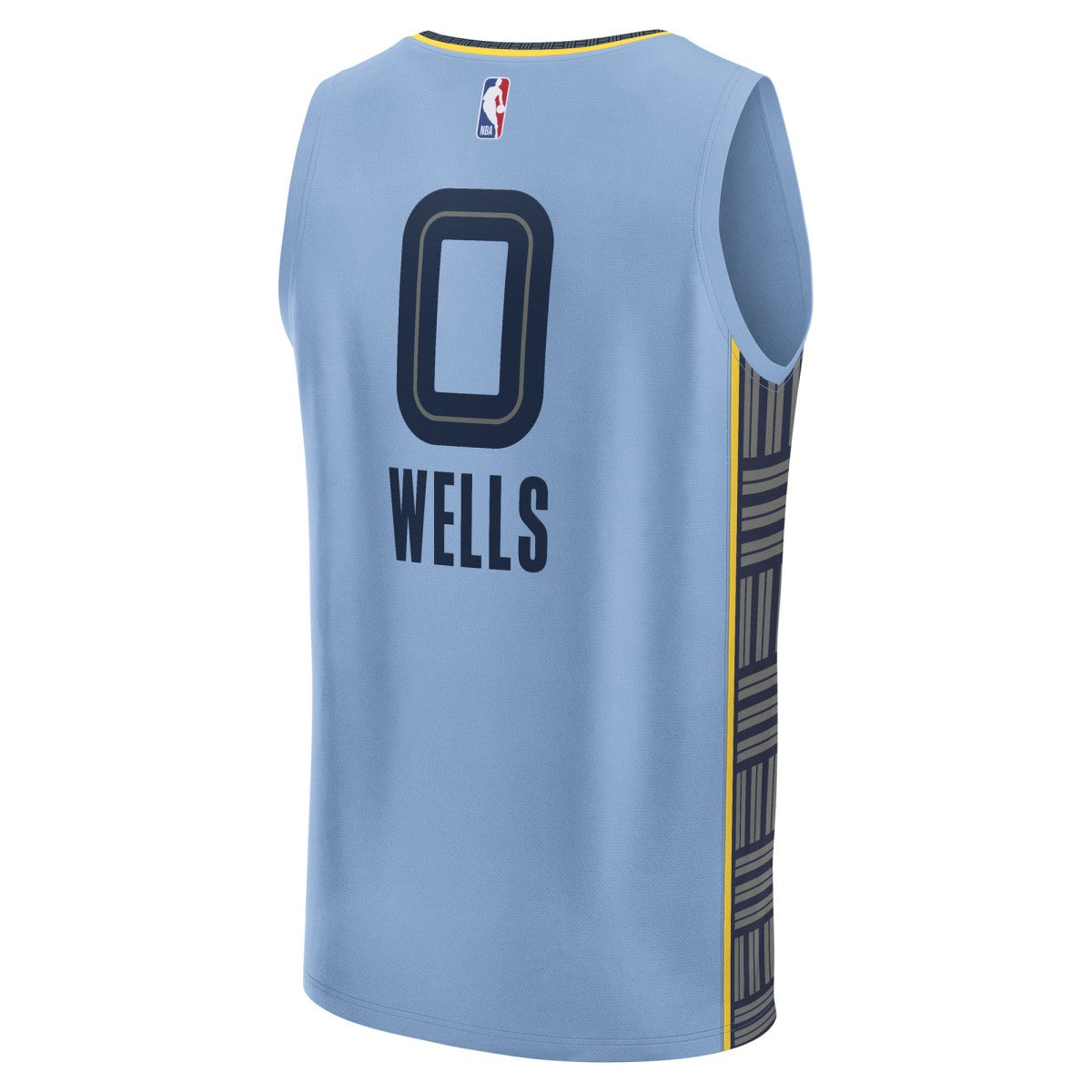 Jaylen Wells Memphis Grizzlies Fast Break Replica Player Jersey Statement Edition Light Blue