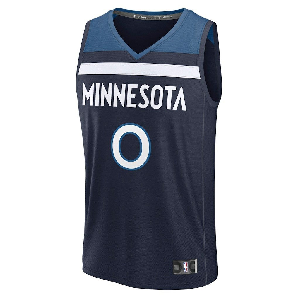 Donte DiVincenzo Minnesota Timberwolves Fast Break Replica Player Jersey Icon Edition Navy