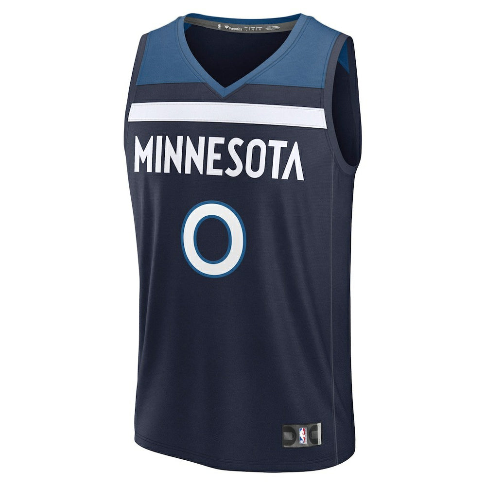 Donte DiVincenzo Minnesota Timberwolves Fast Break Replica Player Jersey Icon Edition Navy