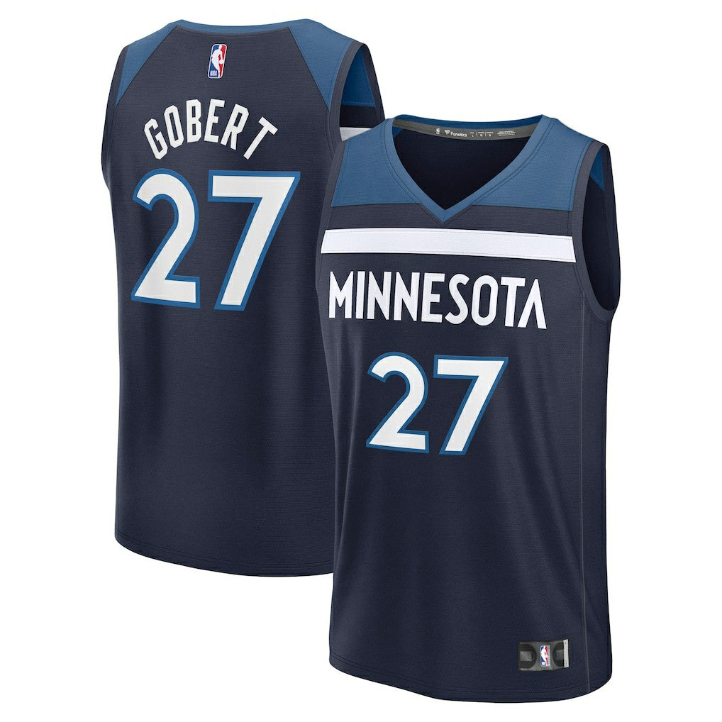 Rudy Gobert Minnesota Timberwolves Fast Break Replica Player Jersey Icon Edition Navy