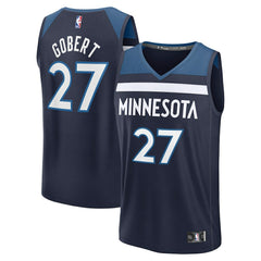 Rudy Gobert Minnesota Timberwolves Fast Break Replica Player Jersey Icon Edition Navy
