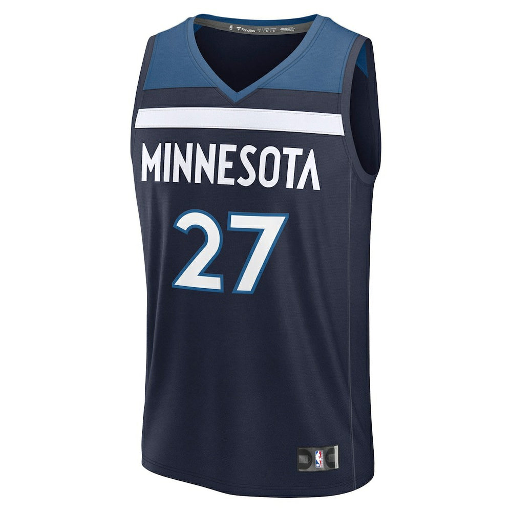 Rudy Gobert Minnesota Timberwolves Fast Break Replica Player Jersey Icon Edition Navy