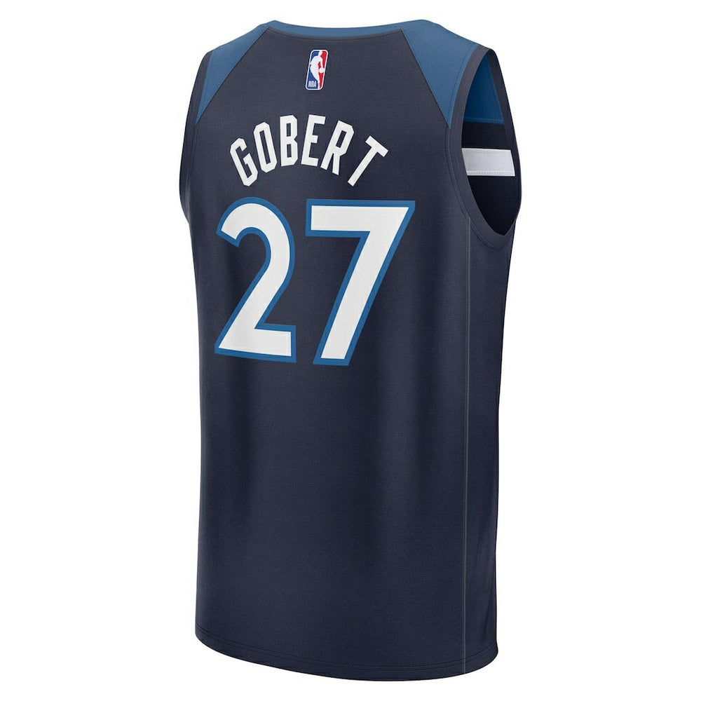 Rudy Gobert Minnesota Timberwolves Fast Break Replica Player Jersey Icon Edition Navy