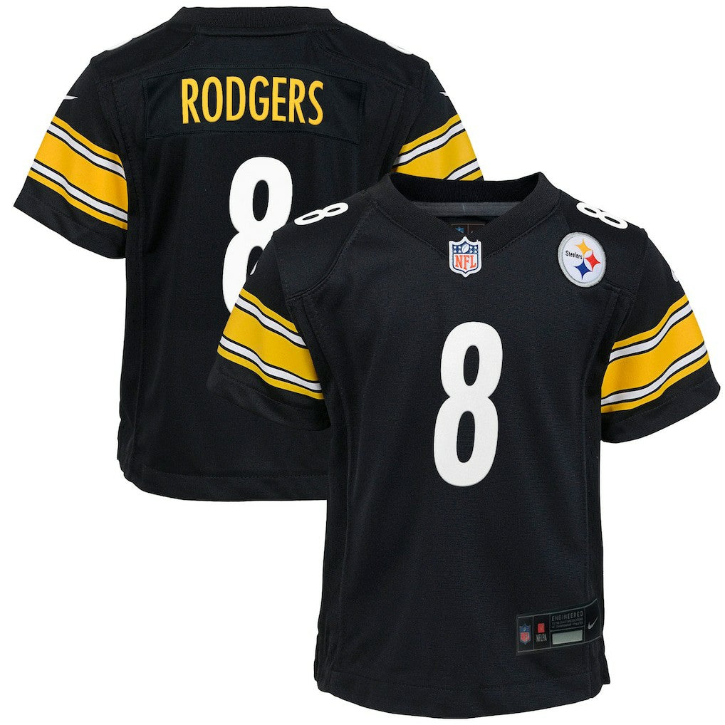 Aaron Rodgers Pittsburgh Steelers Youth Game Jersey Black