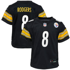 Aaron Rodgers Pittsburgh Steelers Youth Game Jersey Black