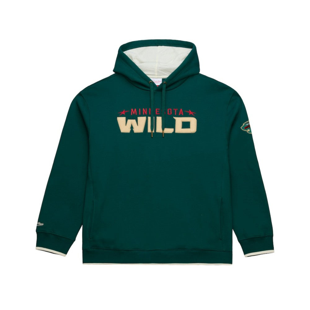 NHL Minnesota Wild Mitchell & Ness Team Legacy Hoodie - Green