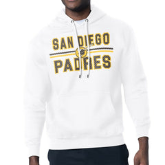 San Diego Padres Starter Team Mesh Print Graphic Pullover Hoodie - White Hoodies