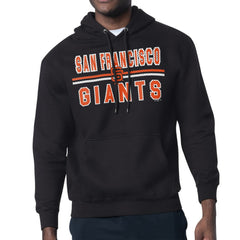 San Francisco Giants Starter Team Mesh Print Graphic Pullover Hoodie - Black Hoodies