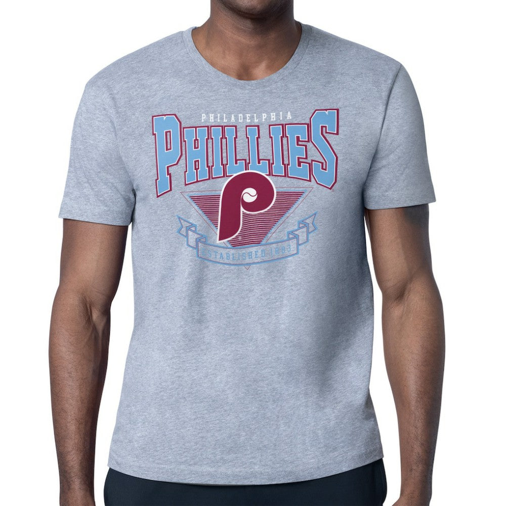 Philadelphia Phillies Starter ‘80s Inspired T-Shirt - Gray T-shirts