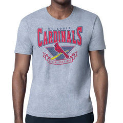 St. Louis Cardinals Starter ‘80s Inspired T-Shirt - Gray T-shirts