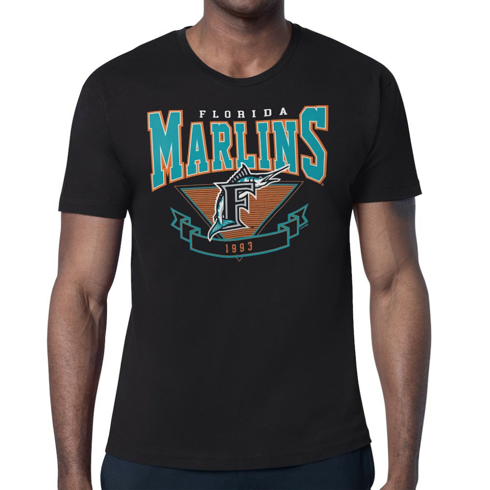 Florida Marlins Starter ‘80s Inspired T-Shirt - Black T-shirts