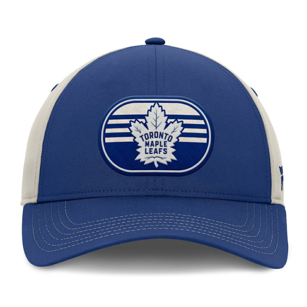 NHL Toronto Maple Leafs Fanatics 2025 Stanley Cup Playoffs Locker Room Trucker Adjustable Hat - Blue/Gray