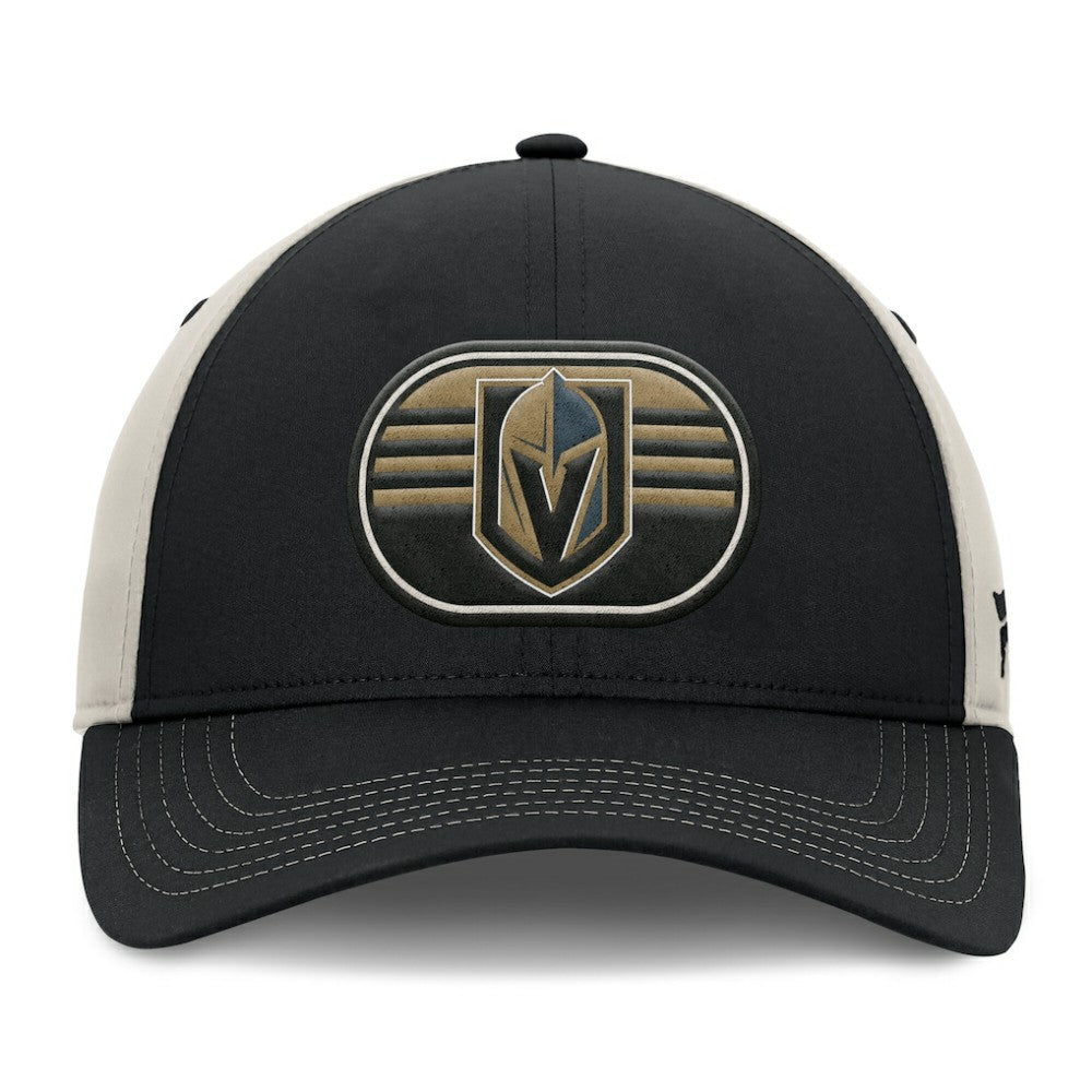 NHL Vegas Golden Knights Fanatics 2025 Stanley Cup Playoffs Locker Room Trucker Adjustable Hat - Black/Gray