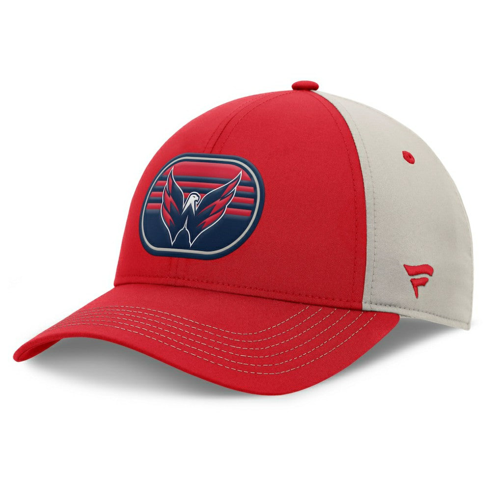 NHL Washington Capitals Fanatics 2025 Stanley Cup Playoffs Locker Room Trucker Adjustable Hat - Red/Gray