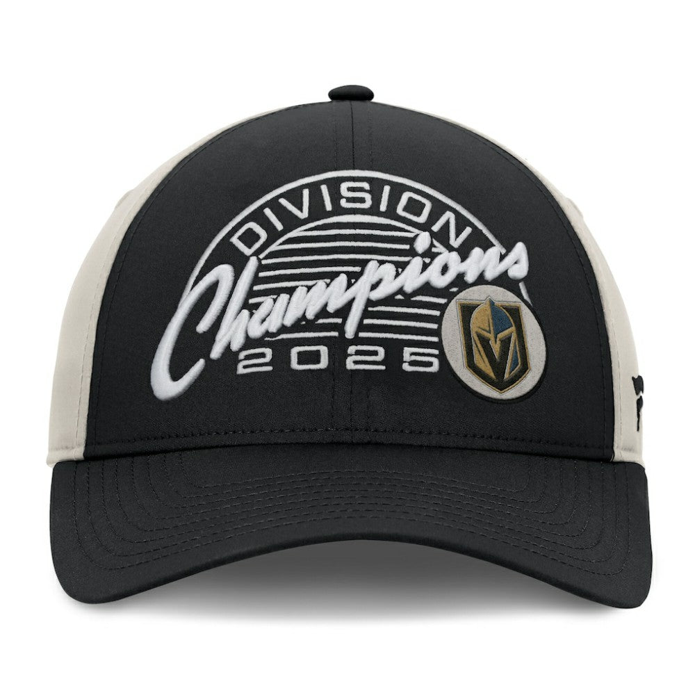 NHL Vegas Golden Knights Fanatics 2025 Pacific Division Champions Locker Room Adjustable Hat - Black
