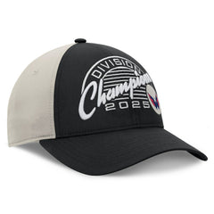 NHL Washington Capitals Fanatics 2025 Metropolitan Division Champions Locker Room Adjustable Hat - Black/Gray