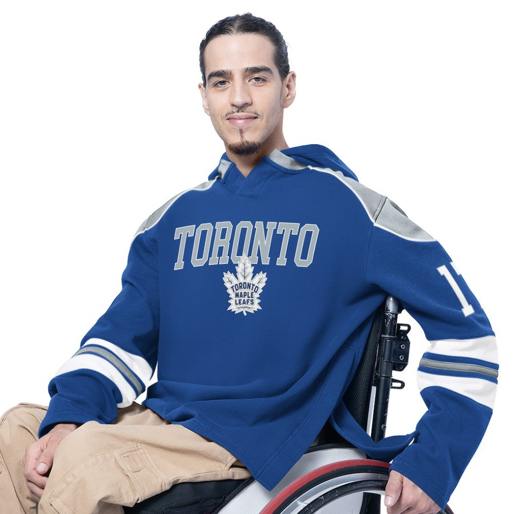 NHL Toronto Maple Leafs G-III Sports by Carl Banks Adaptive Wear Lord Stanley Hooded Long Sleeve Sweatshirt - Royal
