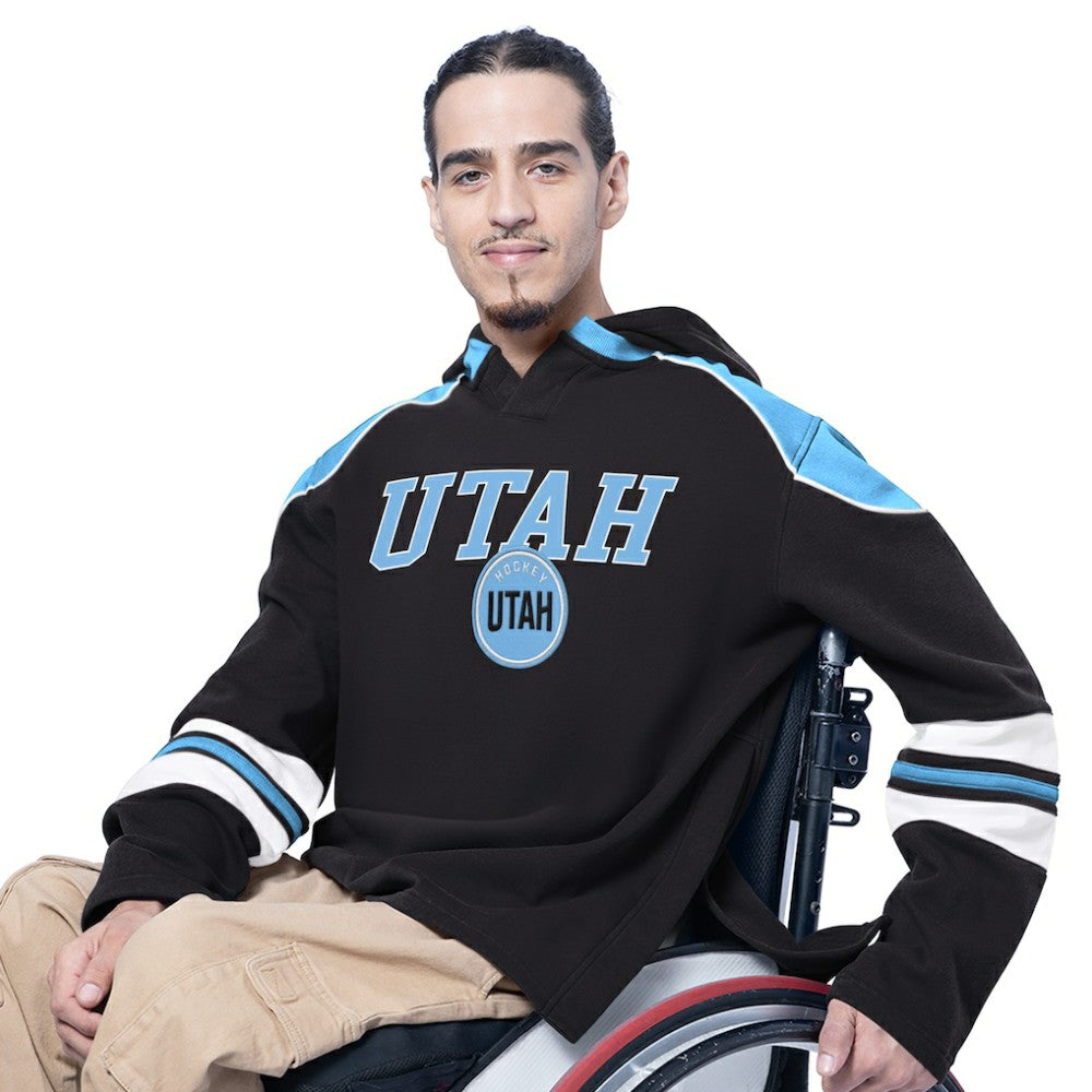 NHL Utah Mammoth G-III Sports by Carl Banks Adaptive Wear Lord Stanley Hooded Long Sleeve Sweatshirt - Black