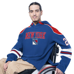 NHL New York Rangers G-III Sports by Carl Banks Adaptive Wear Lord Stanley Hooded Long Sleeve Sweatshirt - Royal