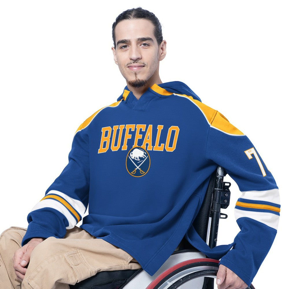 NHL Buffalo Sabres G-III Sports by Carl Banks Adaptive Wear Lord Stanley Hooded Long Sleeve Sweatshirt - Royal
