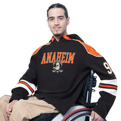 NHL Anaheim Ducks G-III Sports by Carl Banks Adaptive Wear Lord Stanley Hooded Long Sleeve Sweatshirt - Black