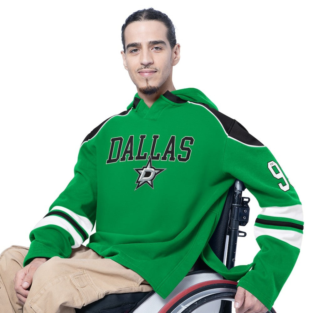 NHL Dallas Stars G-III Sports by Carl Banks Adaptive Wear Lord Stanley Hooded Long Sleeve Sweatshirt - Green