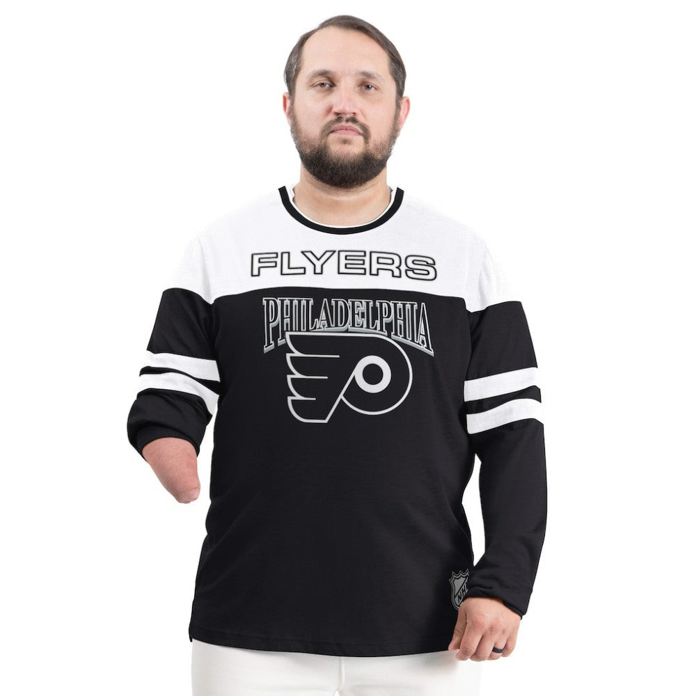 NHL Philadelphia Flyers G-III Sports by Carl Banks Adaptive Wear Outlast Durene Long-Sleeve T-Shirt - Black