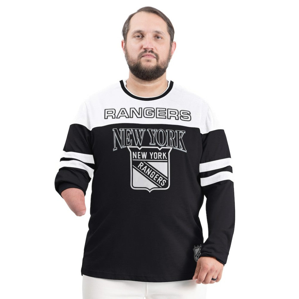 NHL New York Rangers G-III Sports by Carl Banks Adaptive Wear Outlast Durene Long-Sleeve T-Shirt - Black