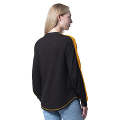 NHL Pittsburgh Penguins G-III 4Her by Carl Banks Women's Advantage Thermal Long-Sleeve Tri-Blend T-Shirt - Black