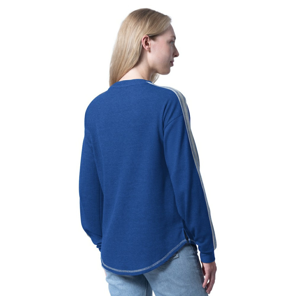NHL Tampa Bay Lightning G-III 4Her by Carl Banks Women's Advantage Thermal Long-Sleeve Tri-Blend T-Shirt - Blue