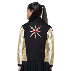 NHL Vegas Golden Knights Starter Girls Key Player Half Zip Jacket - Black/Gold