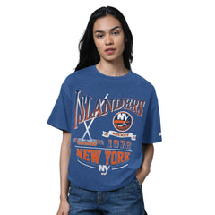NHL New York Islanders Starter Women's Oversized Hall of Fame T-Shirt - Heather Royal