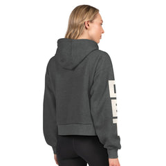 NHL Detroit Red Wings Starter Women's Star Player Cropped Fleece Hoodie - Heather Charcoal
