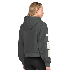 NHL Tampa Bay Lightning Starter Women's Star Player Cropped Fleece Hoodie - Heather Charcoal