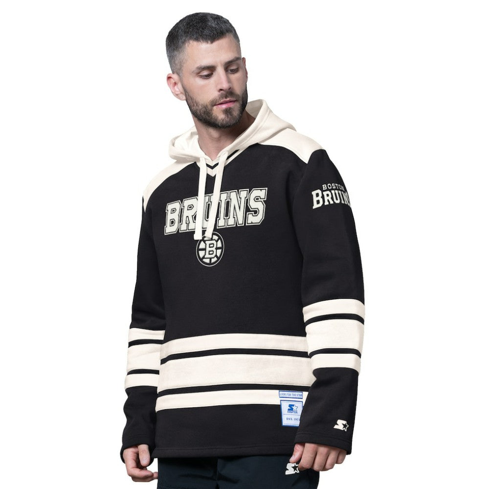 NHL Boston Bruins Starter Slapshot Fashion Hoodie - Black