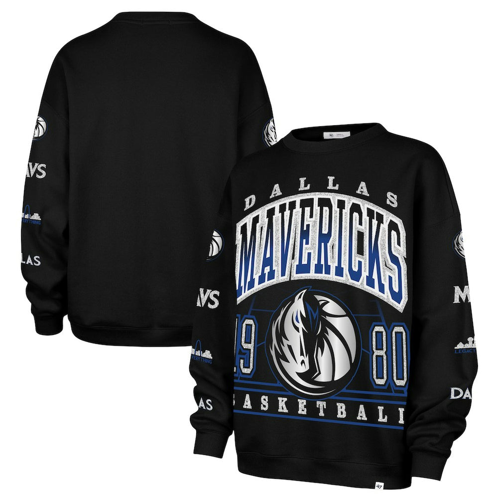 Dallas Mavericks '47 Women's 2025/26 City Edition Go Big Oversized Sweatshirt Black