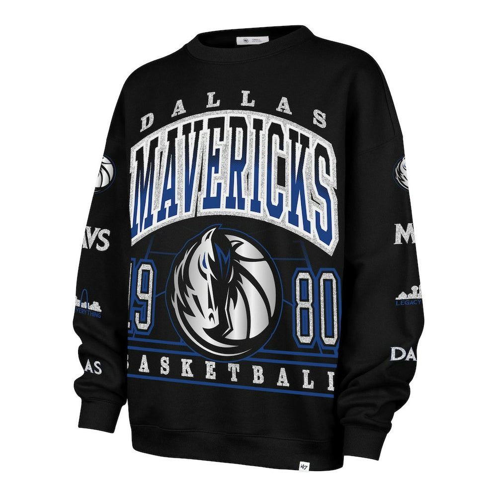 Dallas Mavericks '47 Women's 2025/26 City Edition Go Big Oversized Sweatshirt Black