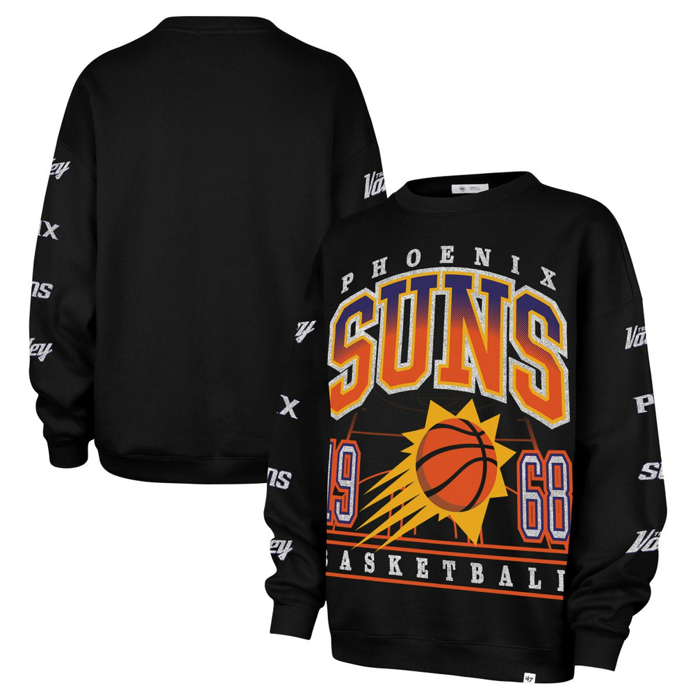 Phoenix Suns '47 Women's 2025/26 City Edition Go Big Oversized Sweatshirt Black