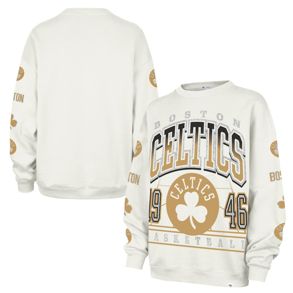 Boston Celtics '47 Women's 2025/26 City Edition Go Big Oversized Sweatshirt Natural