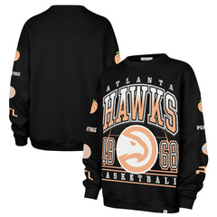Atlanta Hawks '47 Women's 2025/26 City Edition Go Big Oversized Sweatshirt Black