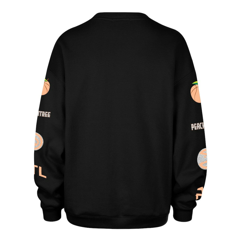 Atlanta Hawks '47 Women's 2025/26 City Edition Go Big Oversized Sweatshirt Black