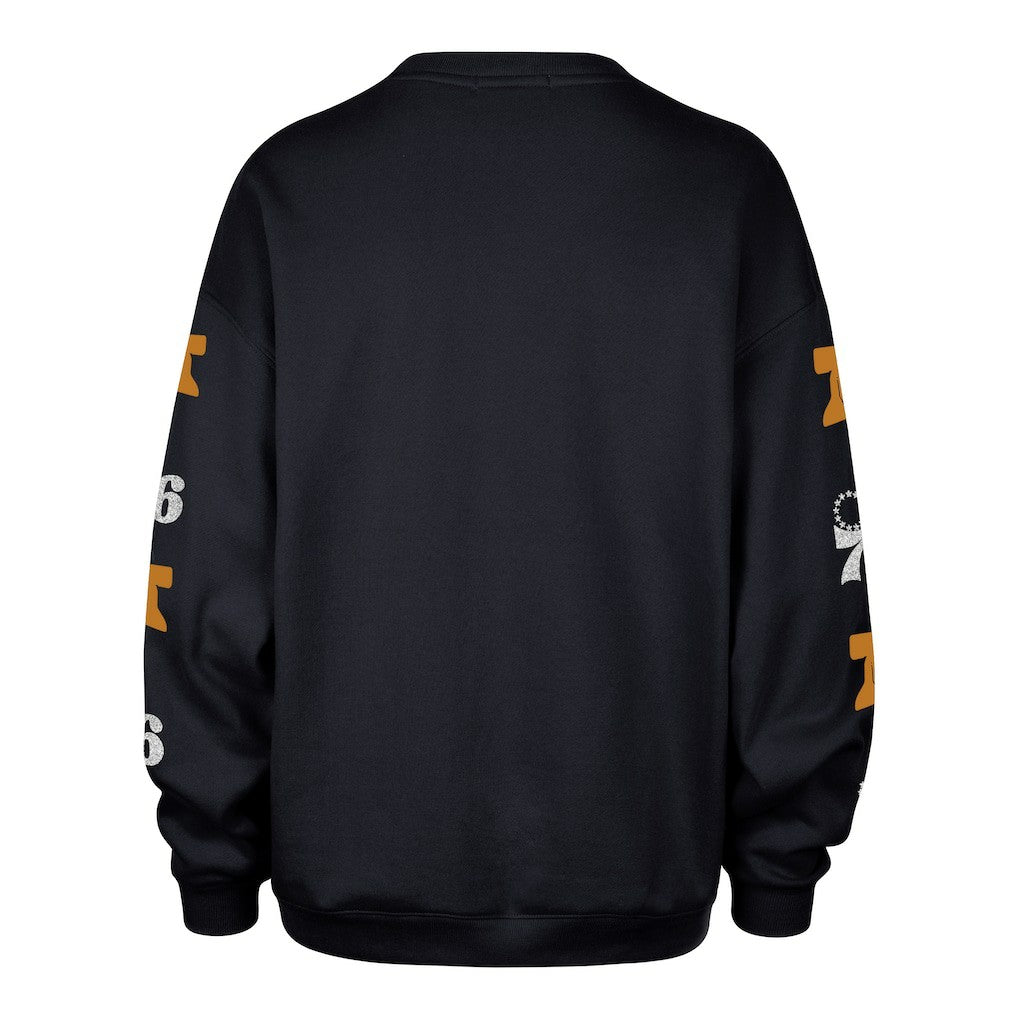 Philadelphia 76ers '47 Women's 2025/26 City Edition Go Big Oversized Sweatshirt Navy