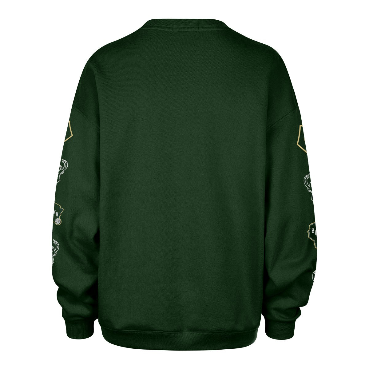 Milwaukee Bucks '47 Women's 2025/26 City Edition Go Big Oversized Sweatshirt Hunter Green