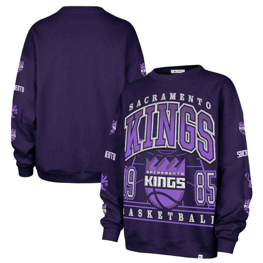 Sacramento Kings '47 Women's 2025/26 City Edition Go Big Oversized Sweatshirt Purple