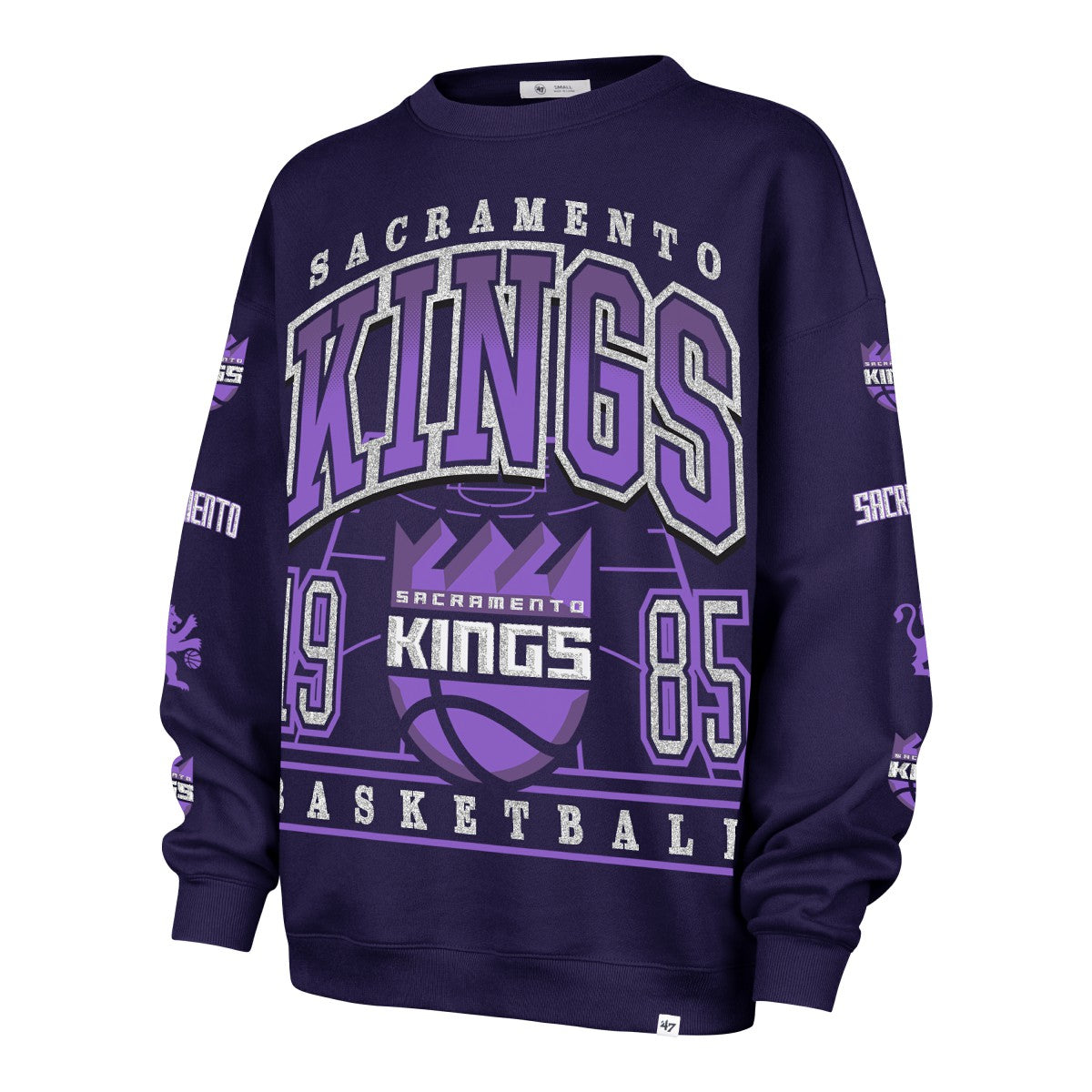 Sacramento Kings '47 Women's 2025/26 City Edition Go Big Oversized Sweatshirt Purple