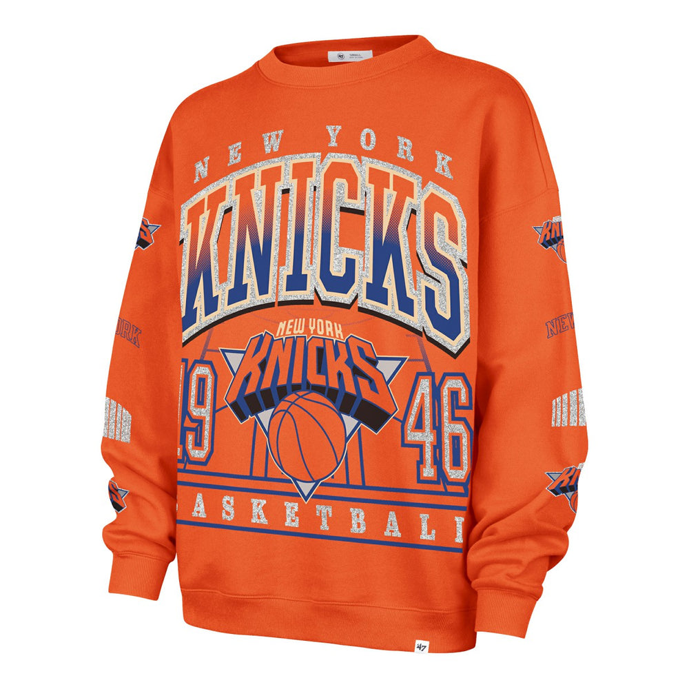 New York Knicks '47 Women's 2025/26 City Edition Go Big Oversized Sweatshirt Orange