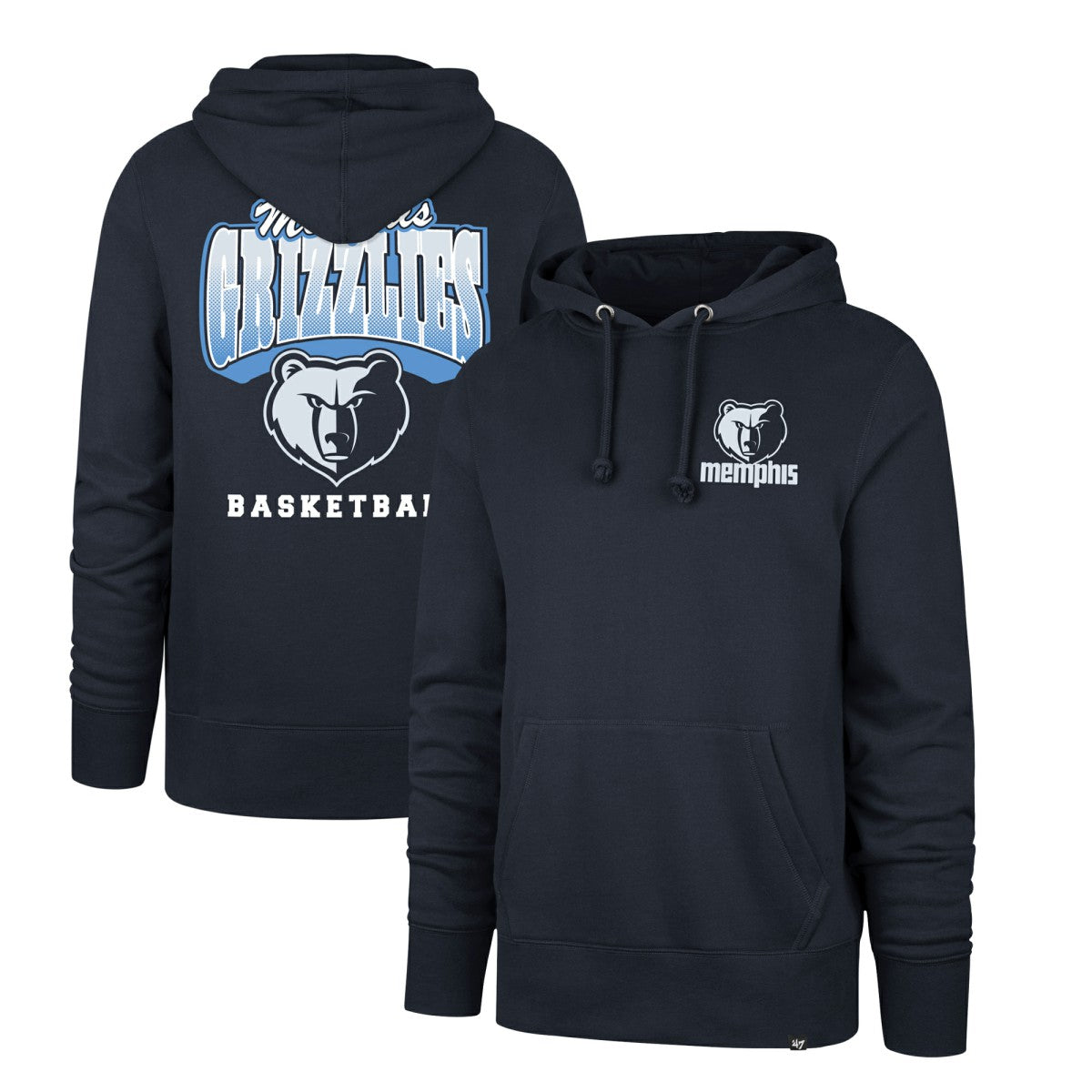 Memphis Grizzlies '47 2025/26 City Edition Jab Step Headline Hoodie Navy