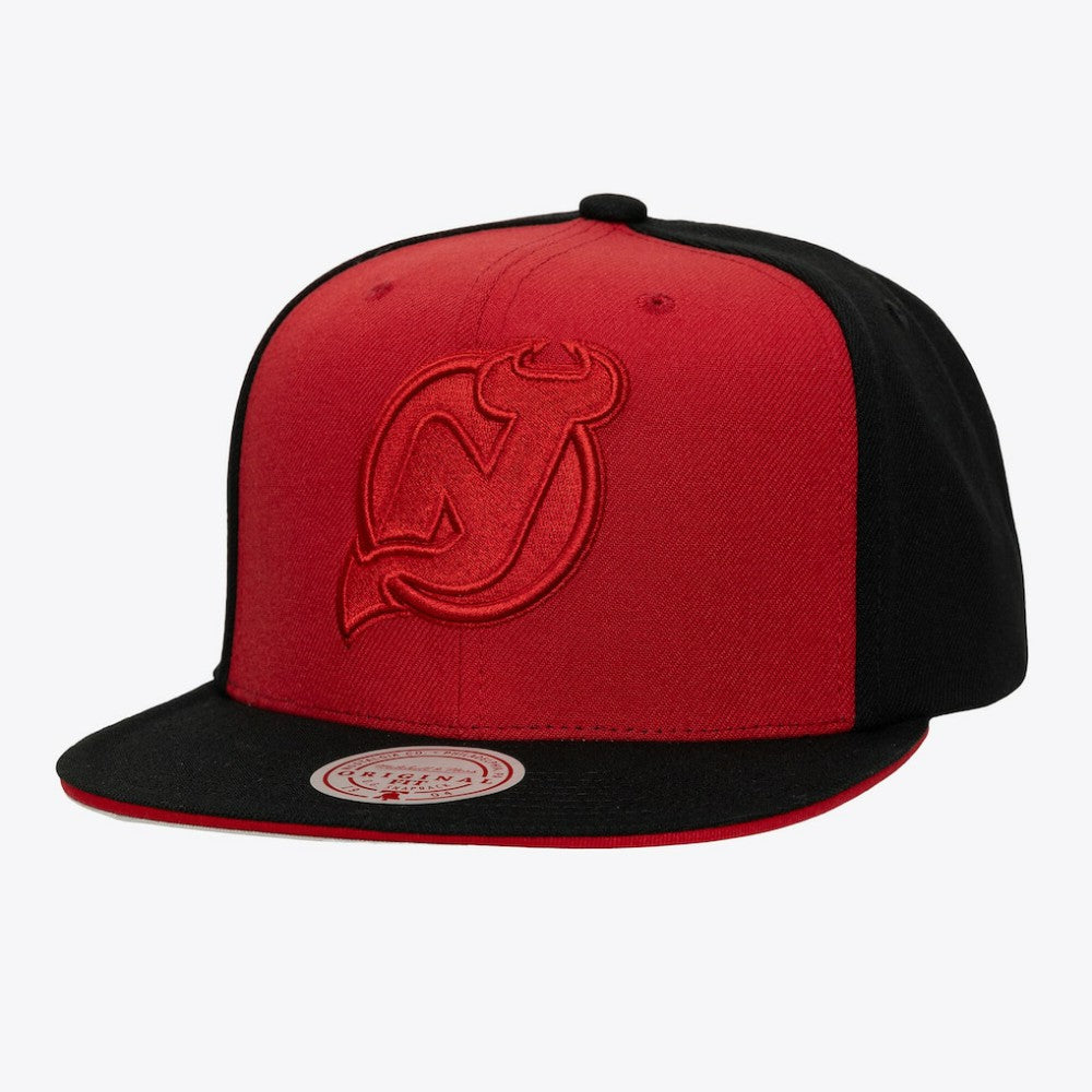NHL New Jersey Devils Mitchell & Ness Color Pop Snapback Hat - Red/Black