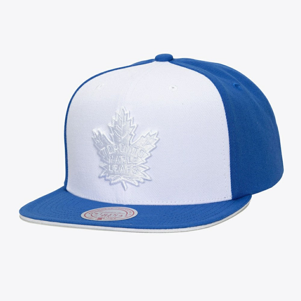 NHL Toronto Maple Leafs Mitchell & Ness Color Pop Snapback Hat - White/Blue